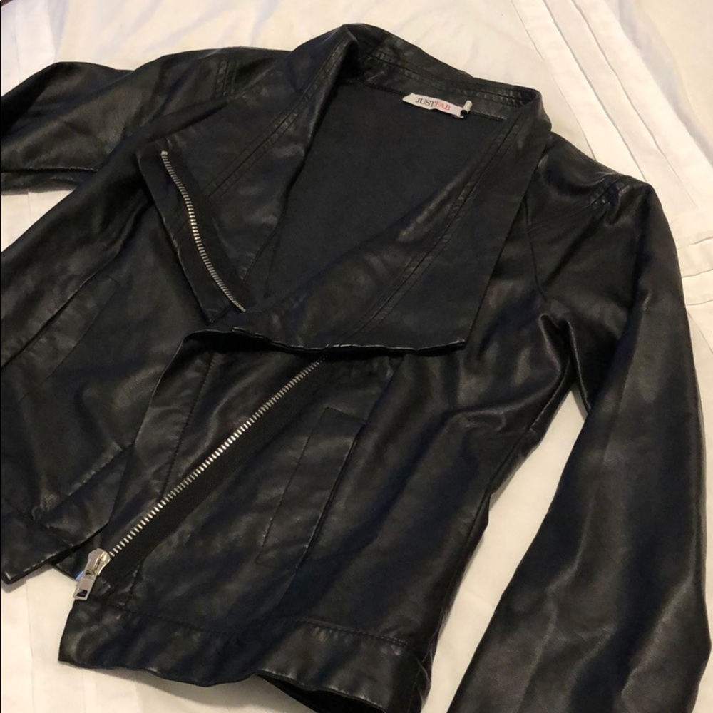 Black Vegan Leather Jacket